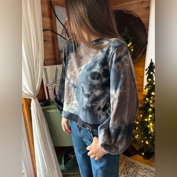 She + Sky Crew Neck Tie-Dye Athleisure Women's Sweatshirt NEW - Picture 6 of 8